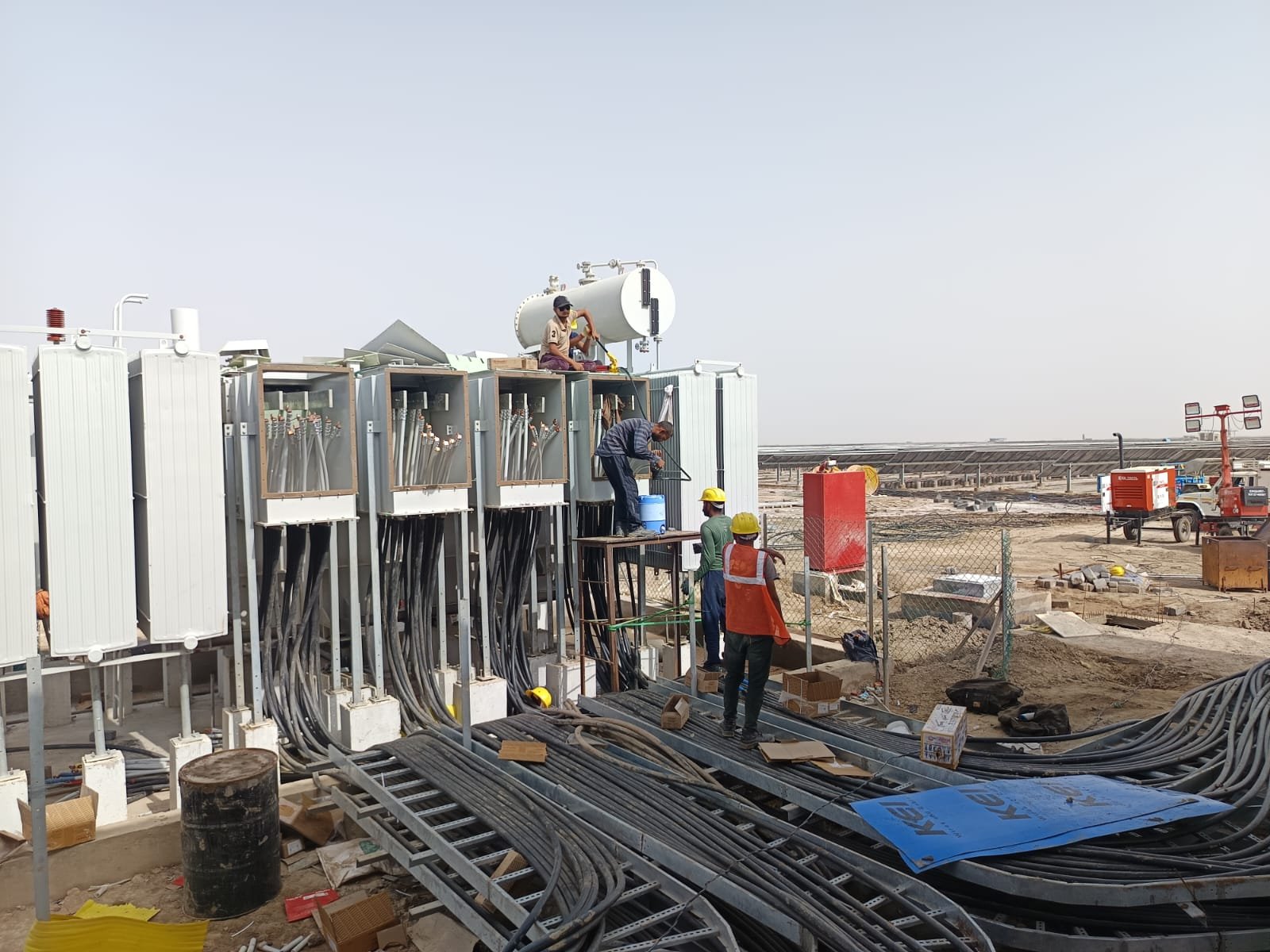 Solar transformer and electrical area